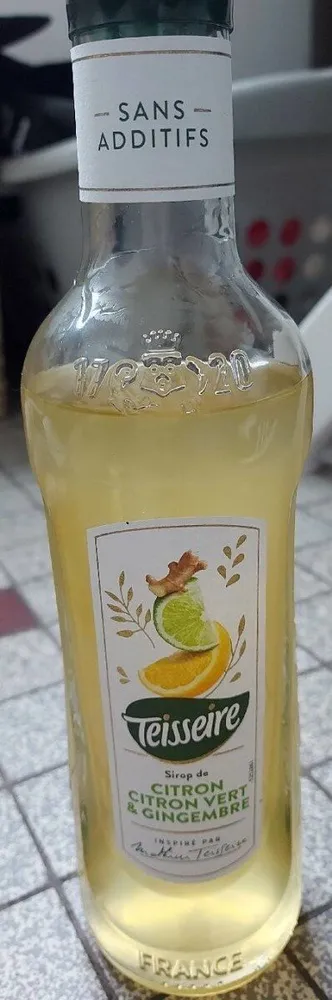 Sirop de citron citron vert & gingembre