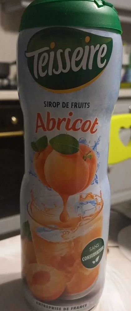 Sirop de fruits abricot