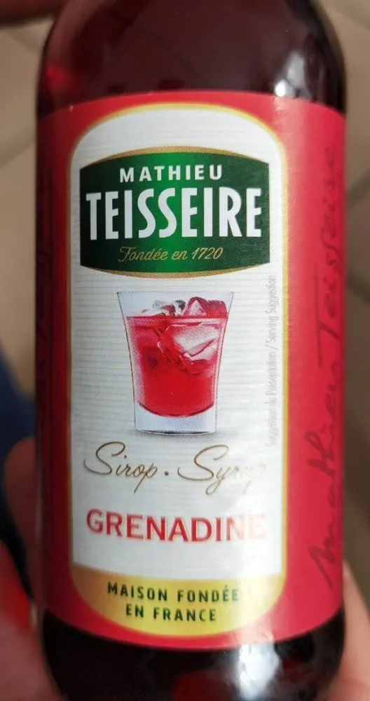 Sirop de grenadine