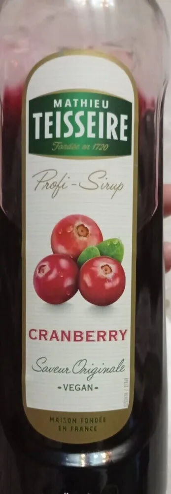 Sirop cranberry