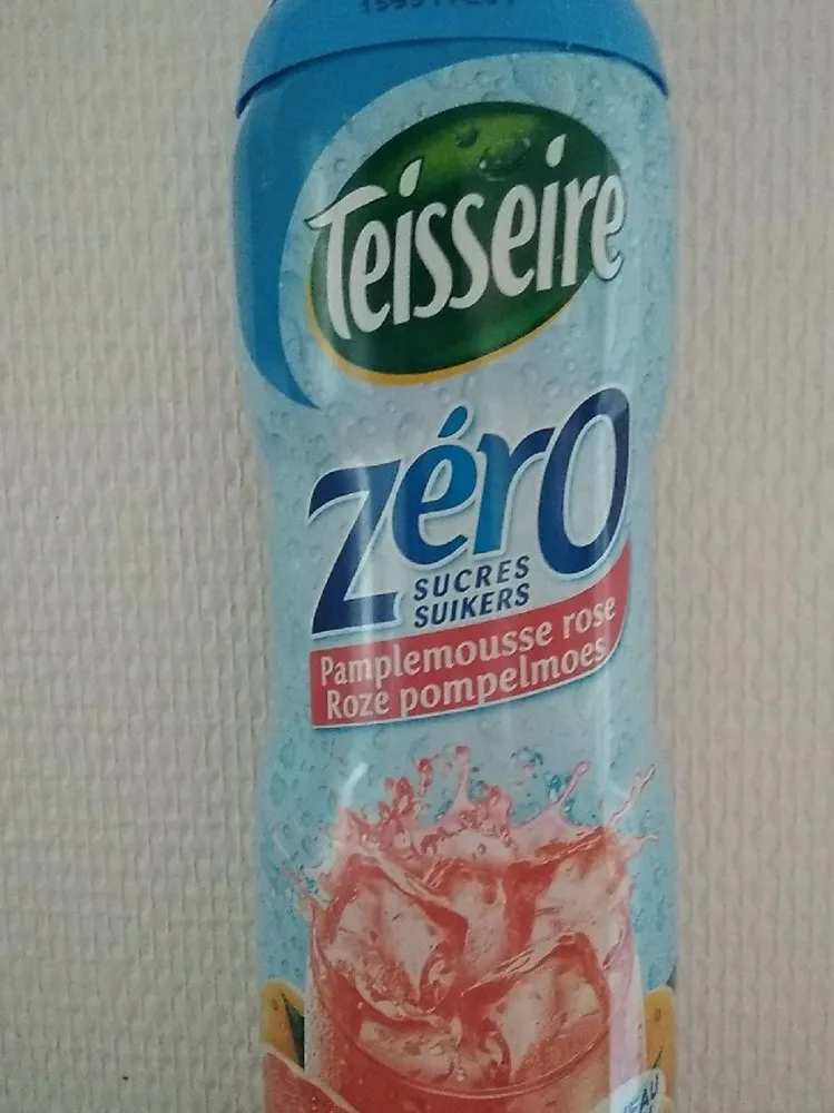 Sirop de pamplemousse rose zero sucres