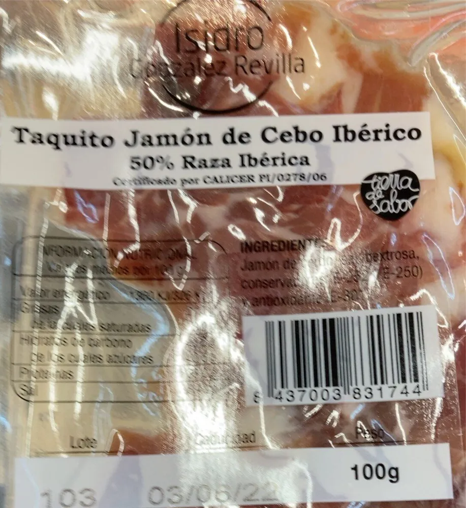 Taquitos de jamon de cebo iberico