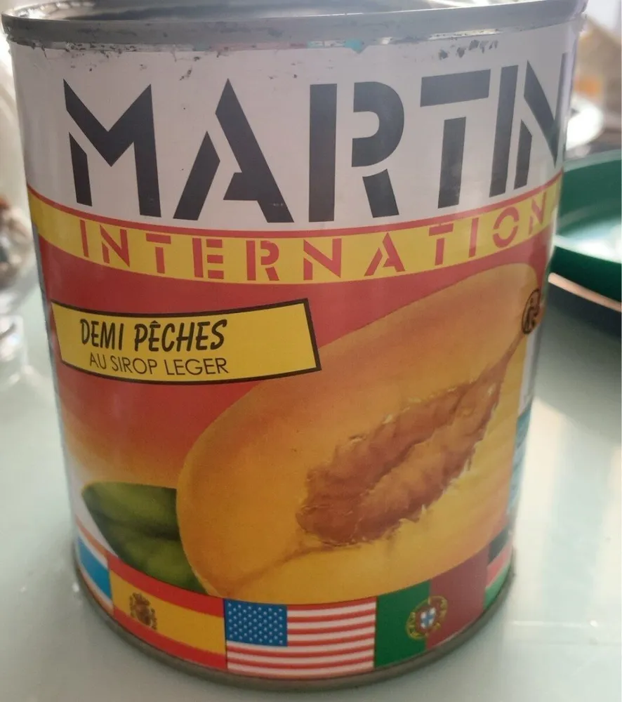 Demi peches au sirop leger