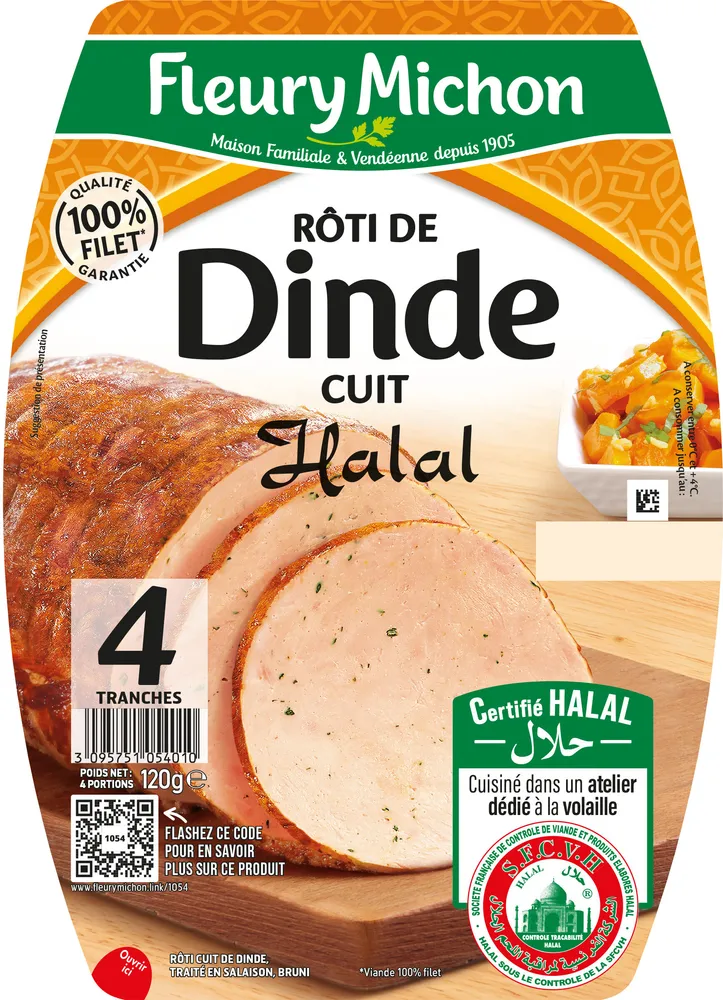 Rôti de Dinde cuit - Halal