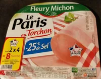 Lot de 2x4 tranches jambon de Paris au torchon + 2 t...