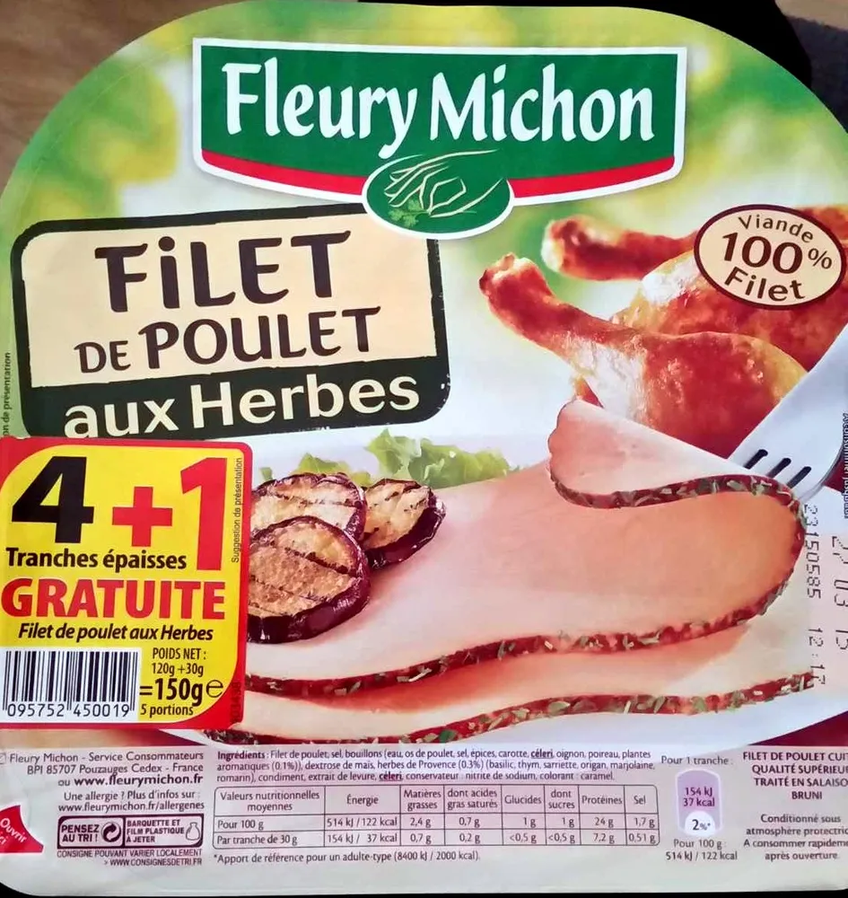 Filet de poulet aux herbes