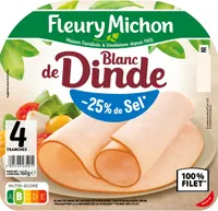 Blanc de Dinde  - 25% de sel*