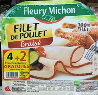 Filet de poulet braisé (4+2 gratuites)