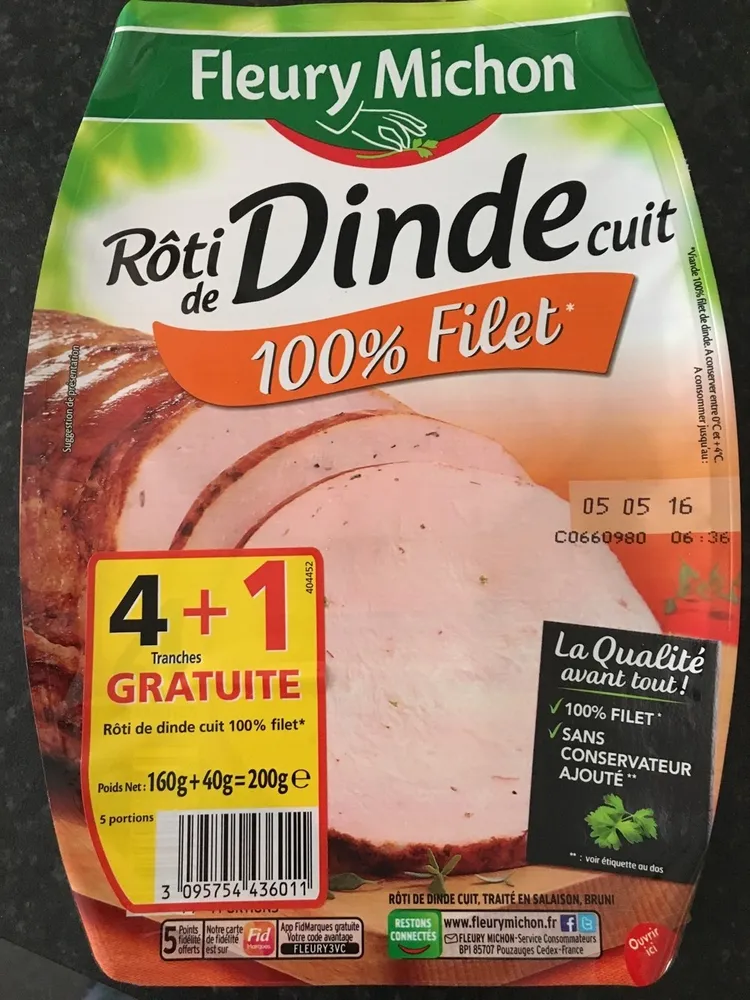 Rôti de dinde cuit 100% fillet