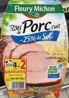 Rôti de Porc cuit (-25% de sel) (4+2 gratuites)