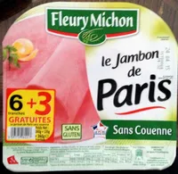 Le jambon de Paris sans couenne (6+3 gratuites)