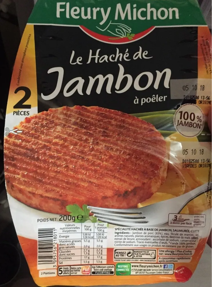 Hache de jambon