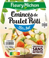 Emincés de poulet - 25% de sel*