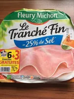 Jambon Le tranché fin -25% de sel