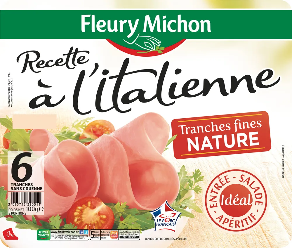 Recette à l'Italienne - Tranches fines nature