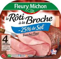 Le rôti à la Broche -25% de sel* - 4 tr. fines sans couenne