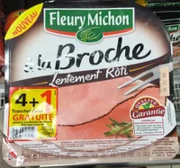 Jambon à la broche lentement rôti sans couenne