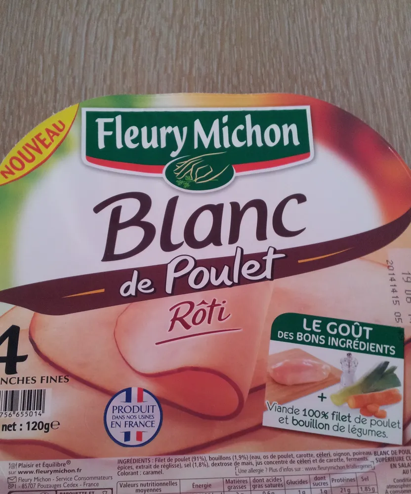 Blanc de poulet rôti