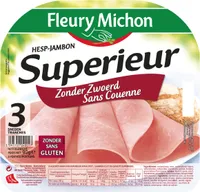 Jambon supérieur sans couenne - 3 tranches fines