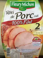 Rôti de Porc cuit, 100 % Filet (2 Tranches)