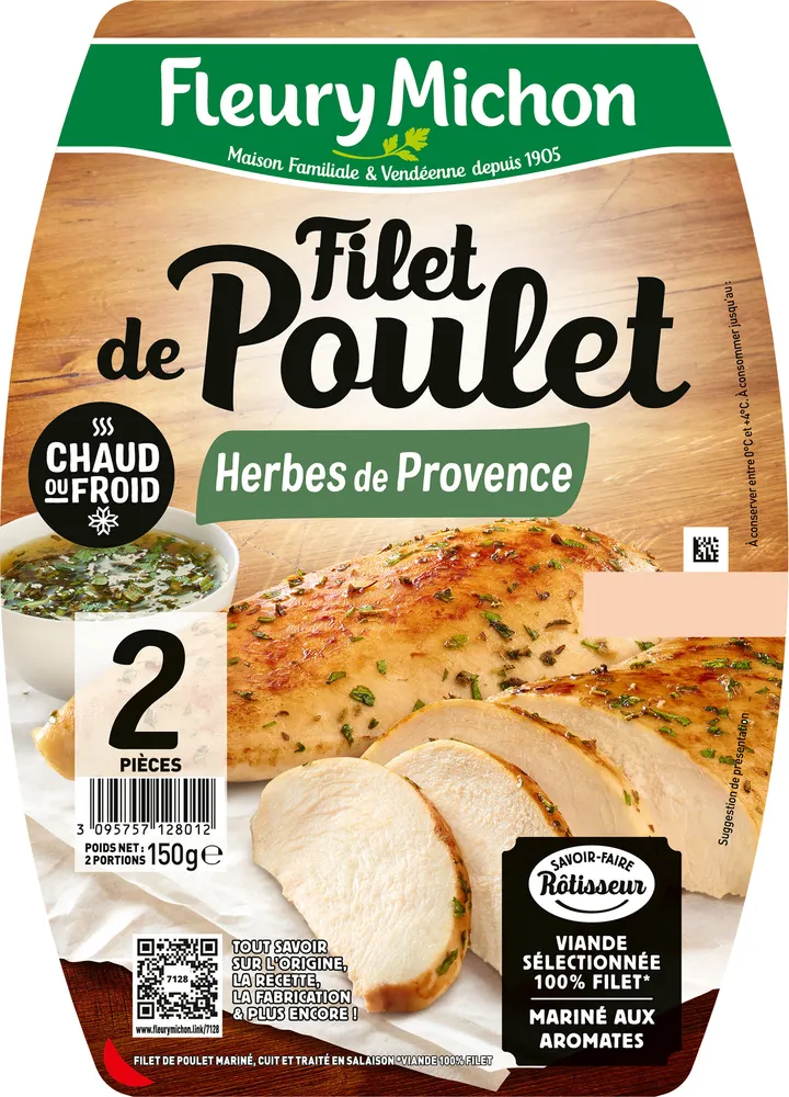 Filet de Poulet - Mariné Herbes de Provence