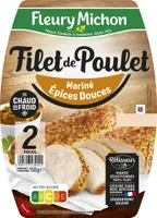 Filet de poulet grillé mariné aux épices douces