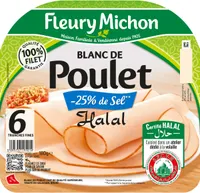Blanc de Poulet  - 25% de sel* Halal