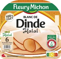 Blanc de dinde Halal - 6 tranches fines