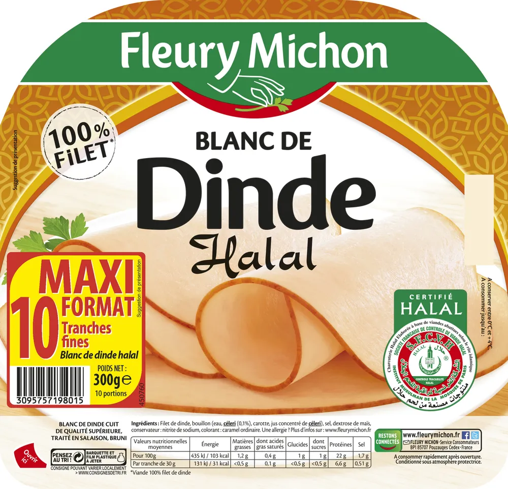 Blanc de dinde Halal - 10tr.