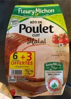 Roti de poulet cuit Halal