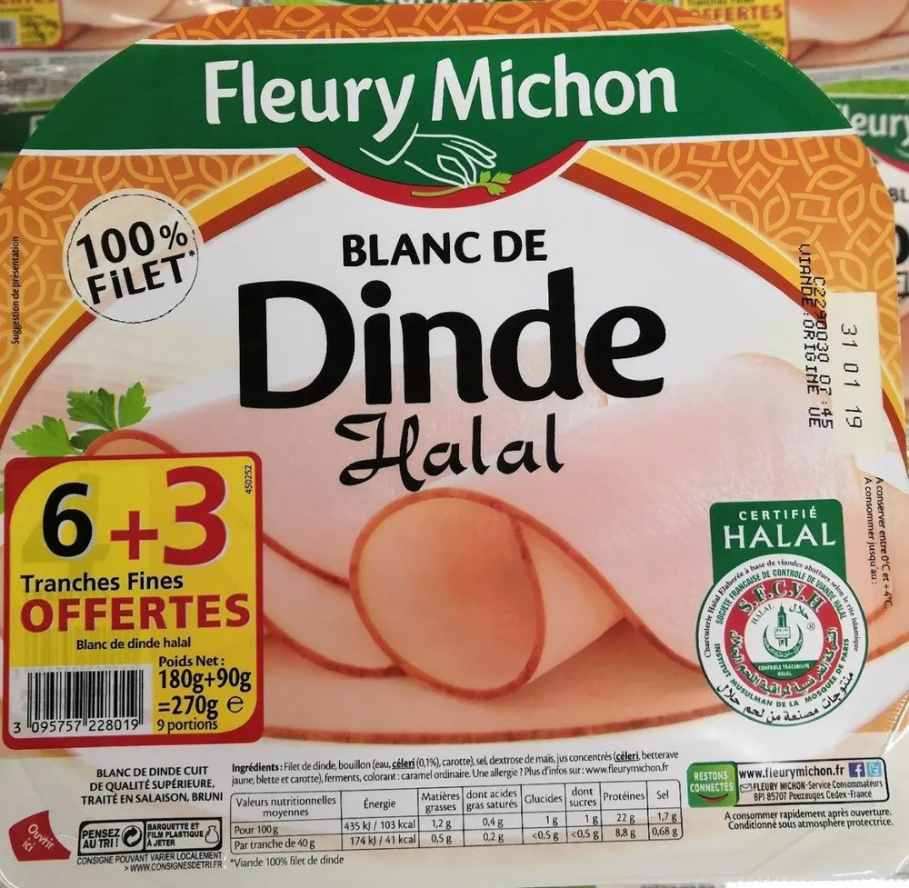 Blanc de dinde halal