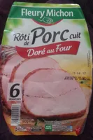 6 Tranches Rôti de Porc Cuit Doré au Four