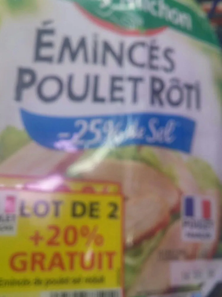 Émincé poulet roti
