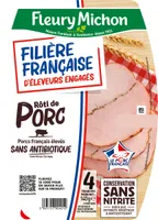 Le Rôti de Porc - 100% filet* - FILIERE FRANCAISE D'ELEVEURS ENGAGES