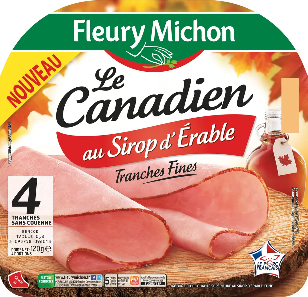Jambon Le Canadien au sirop d'érable SC - 4tr.