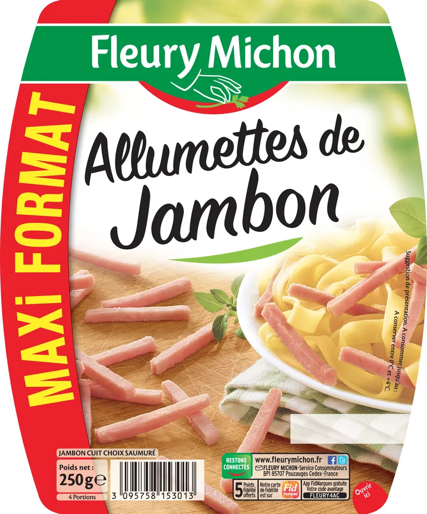 Allumettes de jambon maxi format