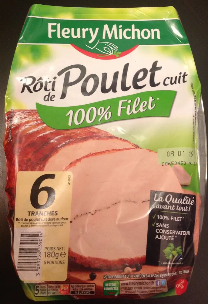Rôti de Poulet cuit