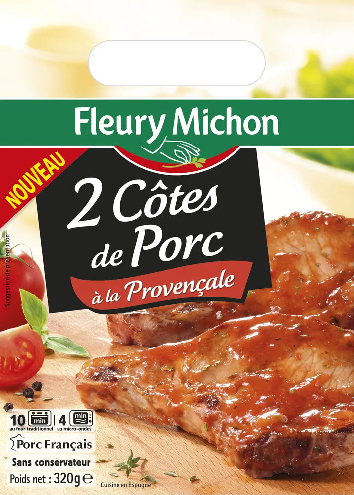 2 Côtes de Porc à la Provençale