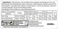 Rôti de porc cuit 100 % filet* - 8 tranches