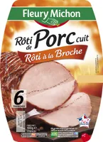 Rôti de porc cuit, rôti à la broche - 6 tranches