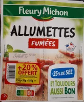 Allumettes fumées -25% de sel
