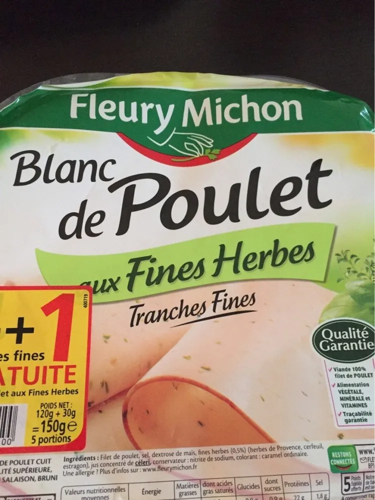 Blanc de poulet aux fines herbes