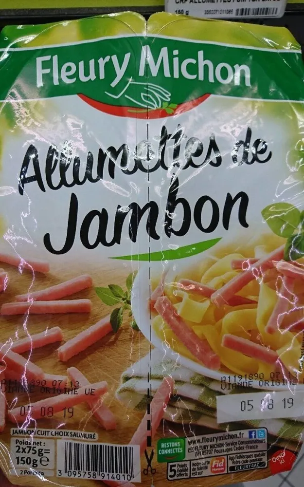Allumettes de jambon
