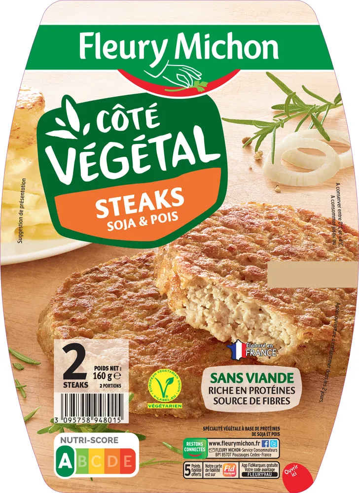 Steak Végétal soja et pois