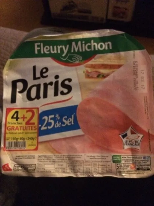 Jambon Cuit De Paris De Qualité Supérieure