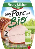 Rôti de porc cuit bio - 2 tranches