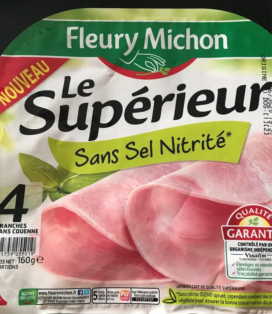 Le supérieur sans sel nitrite