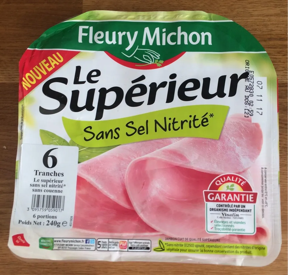 Jambon le superieur sans sel nitrité, sans couenne