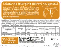 Pastrami de Boeuf Fumé - 6 tranches fines