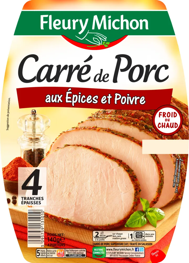 Carré de porc épices/poivre